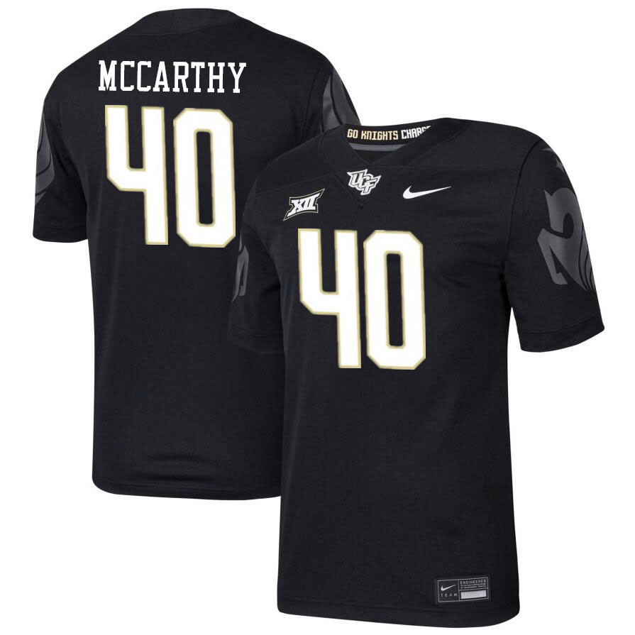 Men #40 Mitch McCarthy UCF Knights Big 12 Conference College Football Jerseys Stitched-Black